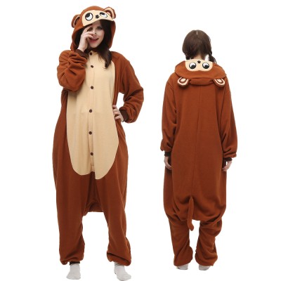 Monkey Onesie Pajamas for Adult Animal Onesies Cosplay Halloween Costumes