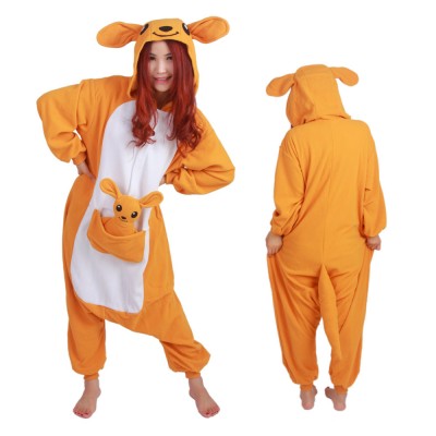 Kangaroo Onesie Pajamas for Adult Animal Onesies Cosplay Halloween Costumes