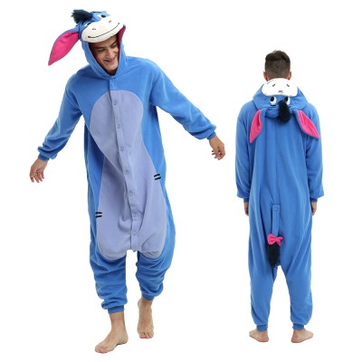 Eeyore Onesie Pajamas for Adult Animal Onesies Cosplay Halloween Costumes