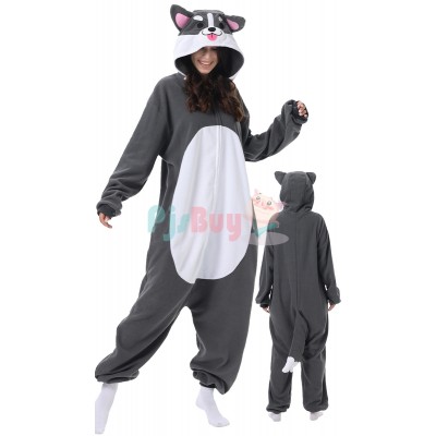 Husky Cute Halloween Costume Dog Animal Onesies For Adults Teens