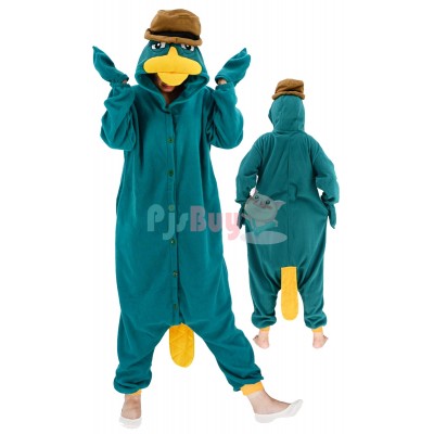 Perry The Platypus Cute Easy Halloween Cosplay Costume Adult Animal Onesies