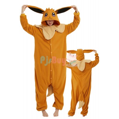 Eevee Onesie Easy Halloween Costume Evee Evolution Cosplay