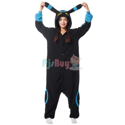 Shiny Umbreon Onesie for Men & Women Cosplay Outfit Easy Halloween Costume