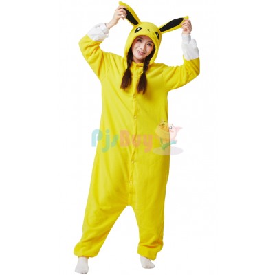 Jolteon Onesie Halloween Costume for Adult Eevee Evolution Cosplay