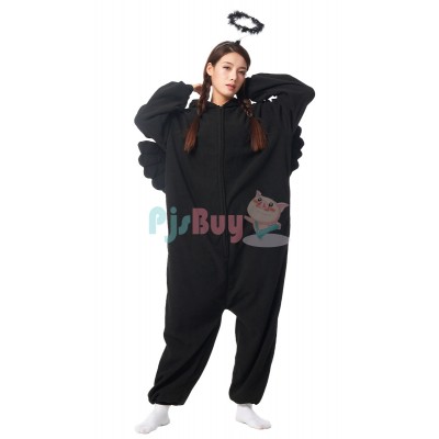 Fallen Dark Angel Costume For Adult Onesie Outfit Halloween Idea