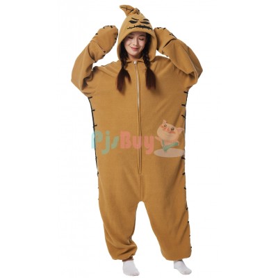 Adult Oogie Boogie Costume For Women Men Onesie Outfit Halloween Cosplay Idea