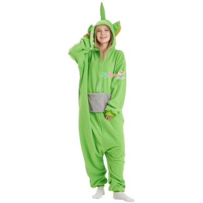 Green Teletubby Onesie for Adult Dipsy Halloween Costume Party Outfit