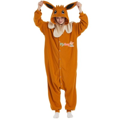 Eevee Onesie for Adult Evolutions Halloween Costume Party Outfit