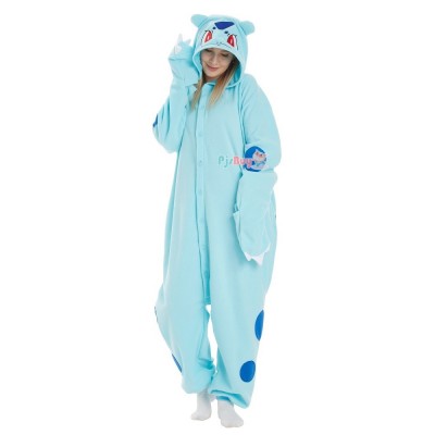 Bulbasaur Onesie for Adult Easy Halloween Costume Party Outfit