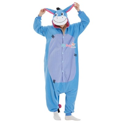 Eeyore Onesie for Adult Donkey Halloween Costume Party Outfit