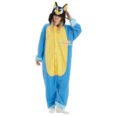 Blue Dog Onesie for Adult Easy Halloween Costume Party Outfit