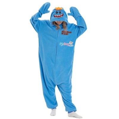 Mr Meeseeks Onesie for Adult Easy Halloween Costume Party Outfit