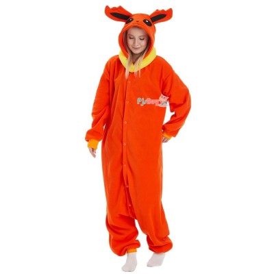 Flareon Onesie for Adult Evolutions Halloween Costume Party Outfit