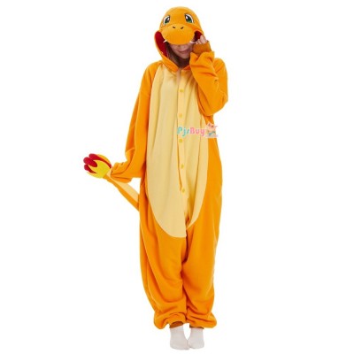 Charmander Onesie for Adult Cute Easy Halloween Costume Party Outfit