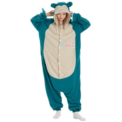 Snorlax Onesie for Adult Cute Easy Halloween Costume Party Outfit