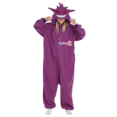 Gengar Onesie for Adult Cute Easy Halloween Costume Party Outfit