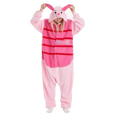 Piglet Onesie for Adult Cute Easy Halloween Costume Party Outfit