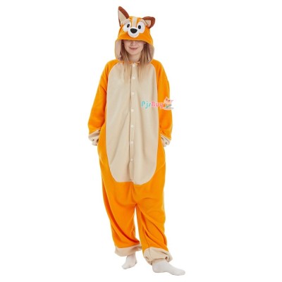 Orange Dog Onesie for Adult Cute Easy Halloween Costume Party Outfit