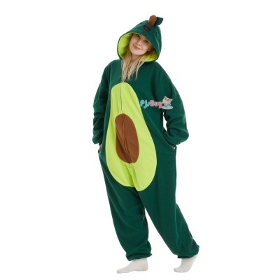 Avocado Onesie for Adult Cute Fruit Halloween Costume Party Outfit