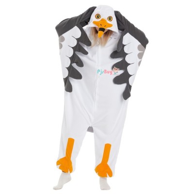 Seagull Onesie for Adult Cute Animal Halloween Costume Party Outfit