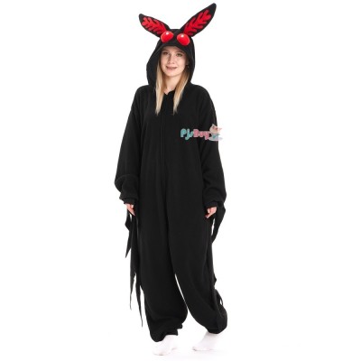 Mothman Onesie for Adult Cute Easy Halloween Costume Party Outfit