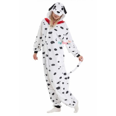Dalmatiandog Onesie for Human Cute Halloween Costume Party Outfit