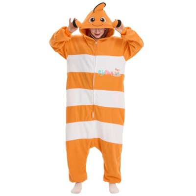 Clownfish Onesie for Adult Cute Animal Halloween Costume Party Outfit