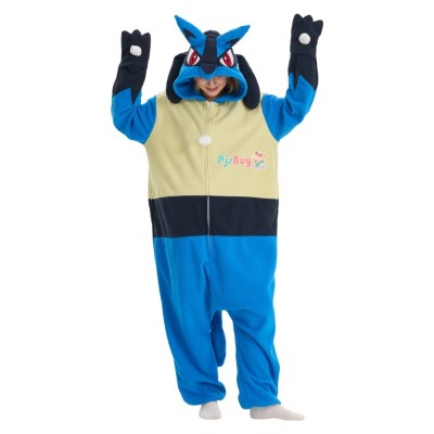 Lucario Onesie for Adult Cute Easy Halloween Costume Party Outfit