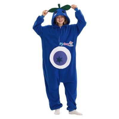 Blueberry Onesie for Adult Cute Fruit Halloween Costume Party Outfit
