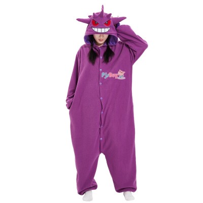 Gengar Onesie for Men & Women Cute Easy Halloween Costume Party Outfit