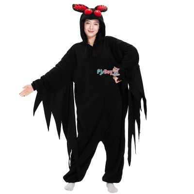 Mothman Onesie for Adult Easy Halloween Costume Party Outfit