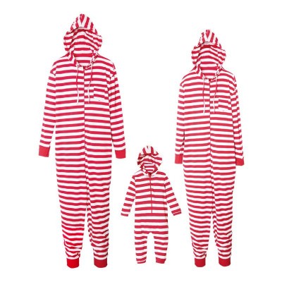 Red Stripe Family Pajamas Sets Holiday Pajamas
