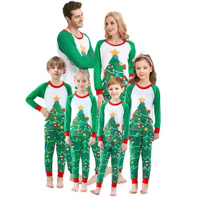 Family Christmas Pajamas Sets Holiday Pajamas Xmas Tree Pirnt