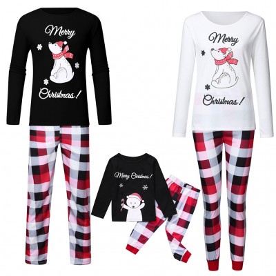 Matching Family Christmas Pajamas Bear Xmas Holiday Pajamas Sets