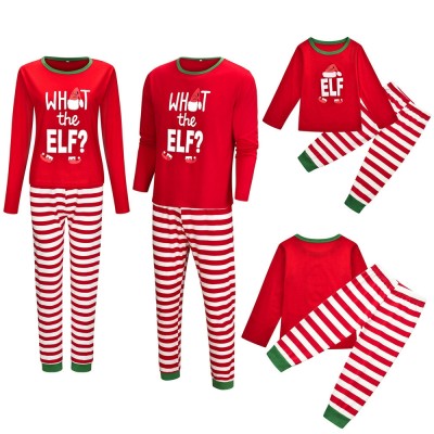 Matching Family Christmas Holiday Pajamas Sets Elf Xmas Pj