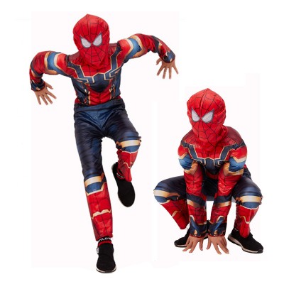 Toddler Iron Spiderman Costume Muscle Cosplay Costume