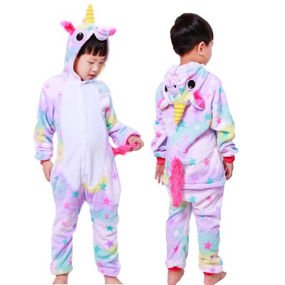 Star Unicorn Kids Animal Onesie Pajamas Cosplay Cute Costume