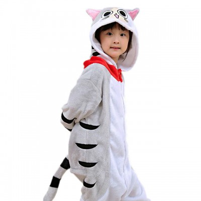 Cheese Cat Kids Animal Onesie Pajamas Cosplay Cute Costume