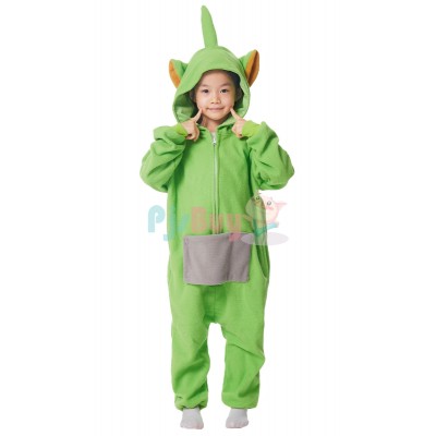 Kids Green Teletubbies Costume Cute Easy Halloween Dipsy Cosplay Idea
