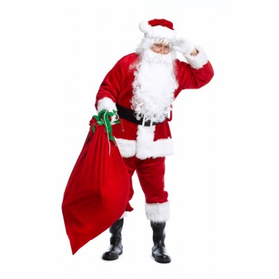 Santa Claus Costume Santa Suit Outfit For Sale Full Sets