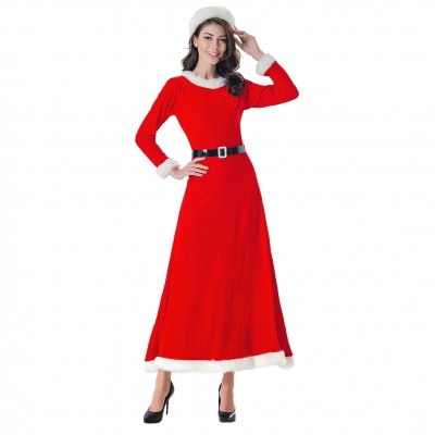 Mrs Claus Costume Outfit Womens Santa Outfit Dress