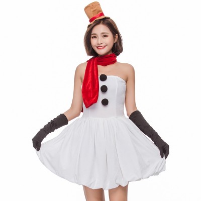 Christmas Costumes For Adults Snowman Dress For Women