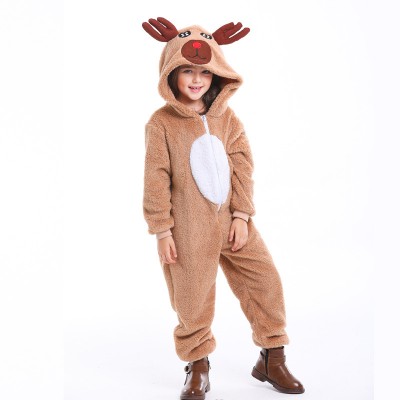 Kids Reindeer Costume Christmas Suit Outfit For Boys & Girls