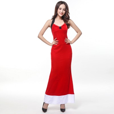 Womens Sexy Santa Dress Christmas Costume Outfit